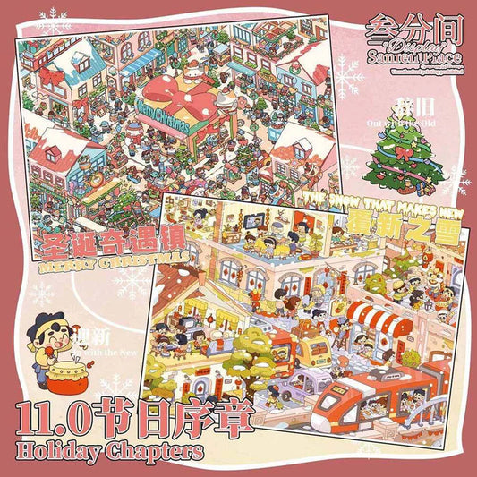 Winter Wonderland DIY 3D Scene Stickers 2 Cute Miniature Scenes(L)